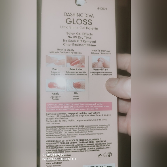 3 pks of Dashing diva gloss strips - Picture 3 of 5